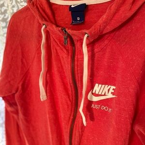 Nike zip hoodie.